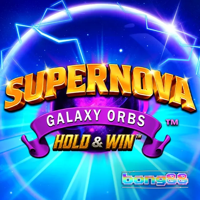 Giao diện trò chơi slot Supernova Galaxy Orbs với các quả cầu năng lượng