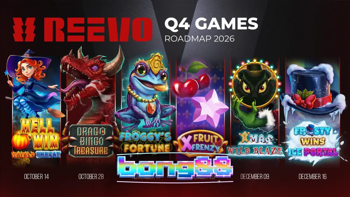 Hình ảnh minh họa các trò chơi slot mới của REEVO
